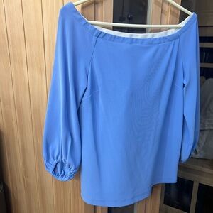 Boston Proper off shoulder Blue Top size M